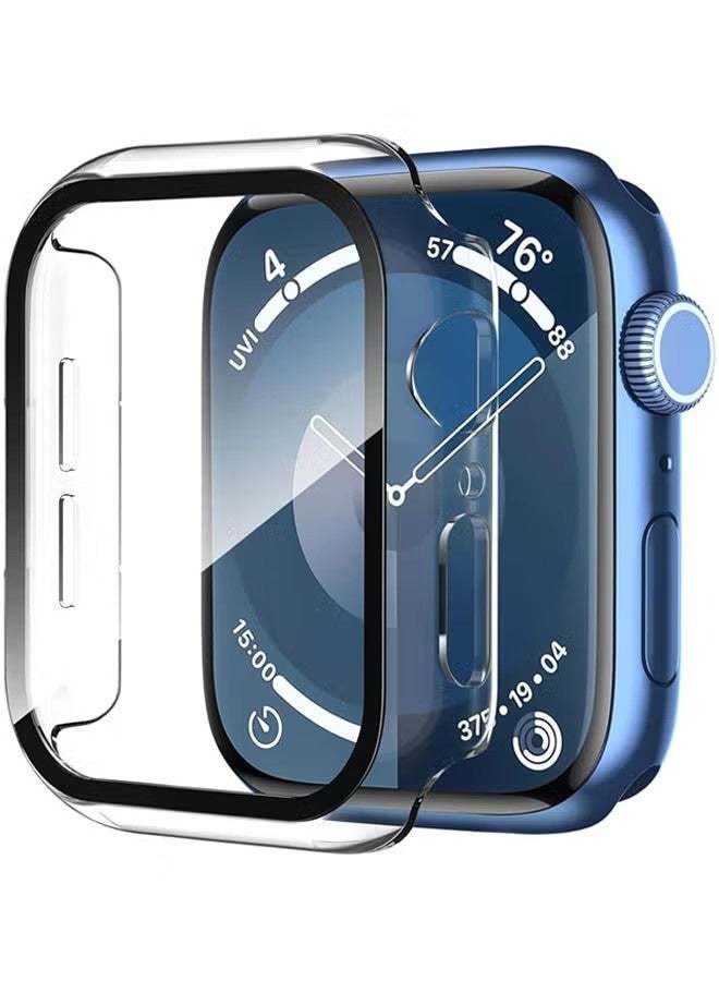 Case for Apple Watch SE 3 (2025)/ SE 2/ SE 44mm case with Tempered Film Screen Protector, Full Protective Hard PC Bumper Touch Sensitive HD Screen Cover(44mm, Clear) - Image 1